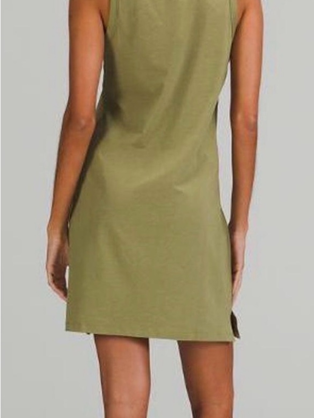LululemonSleeveless Olive Green Mini Tank Dress